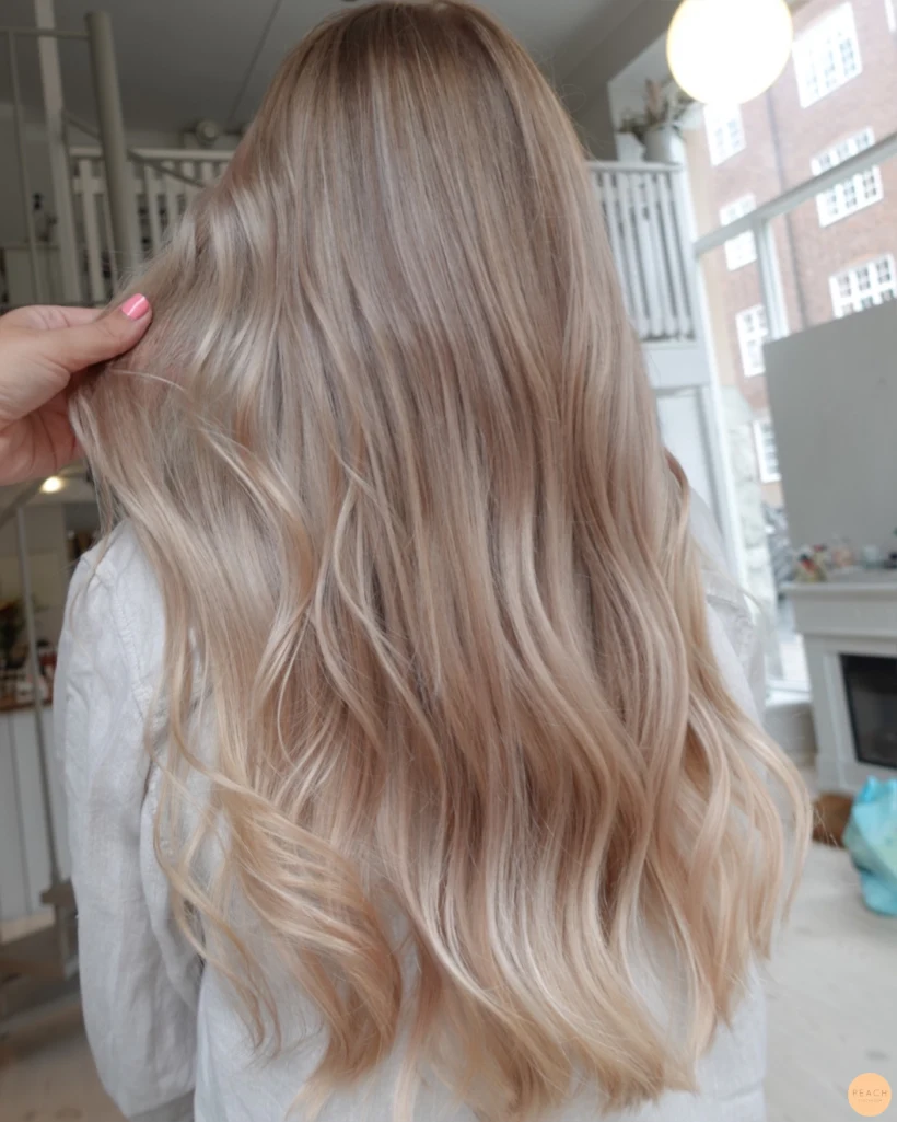 Klar blond hårfärg