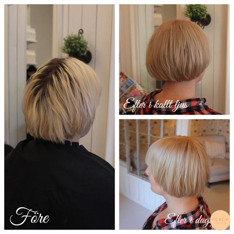 Blond Bob med beige toner