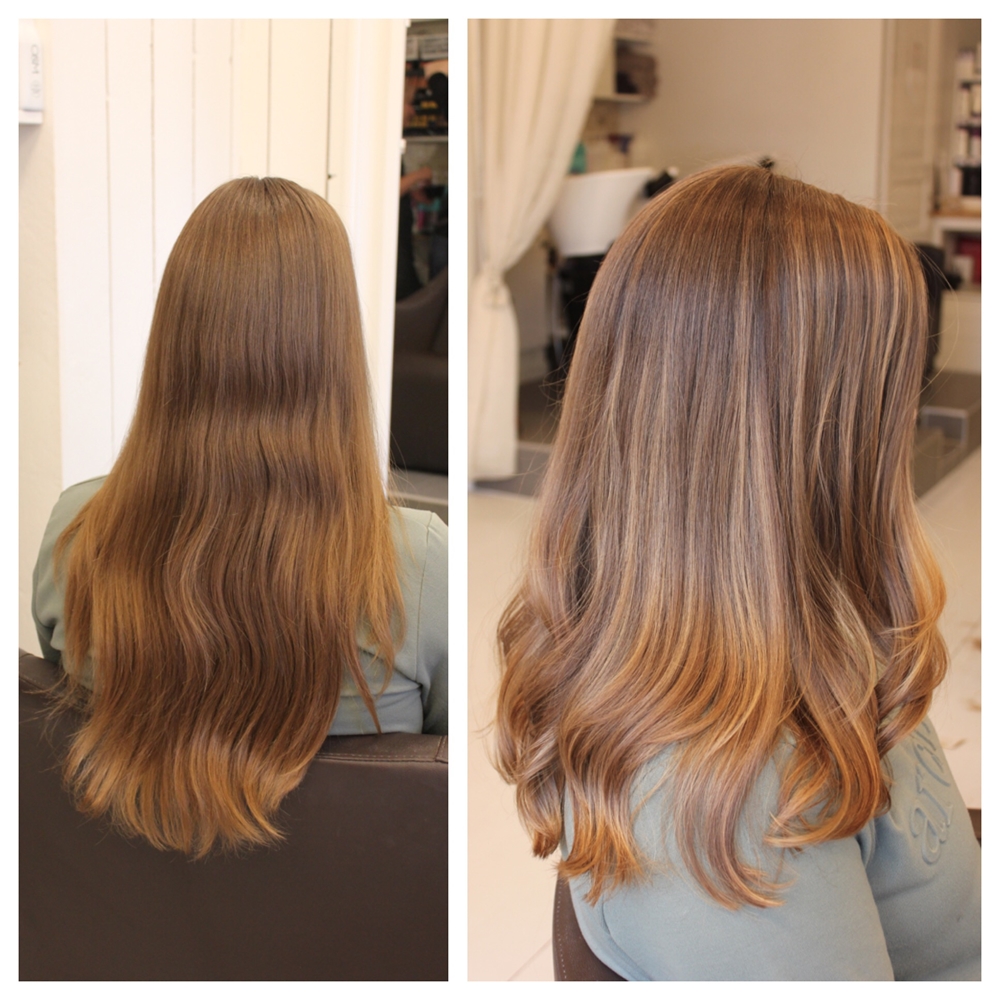 Bronde sombre med highlights