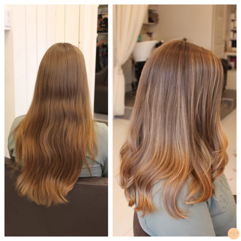 Bronde sombre med highlights