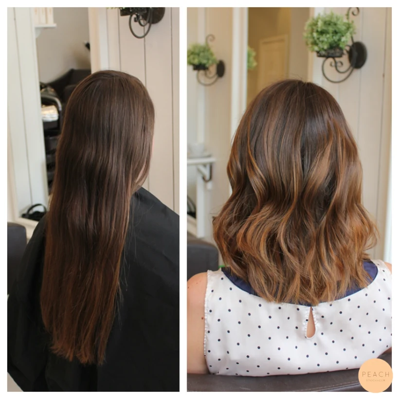 Soft ombre med varma toner