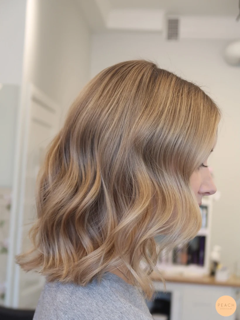 Balayage blond varm kall