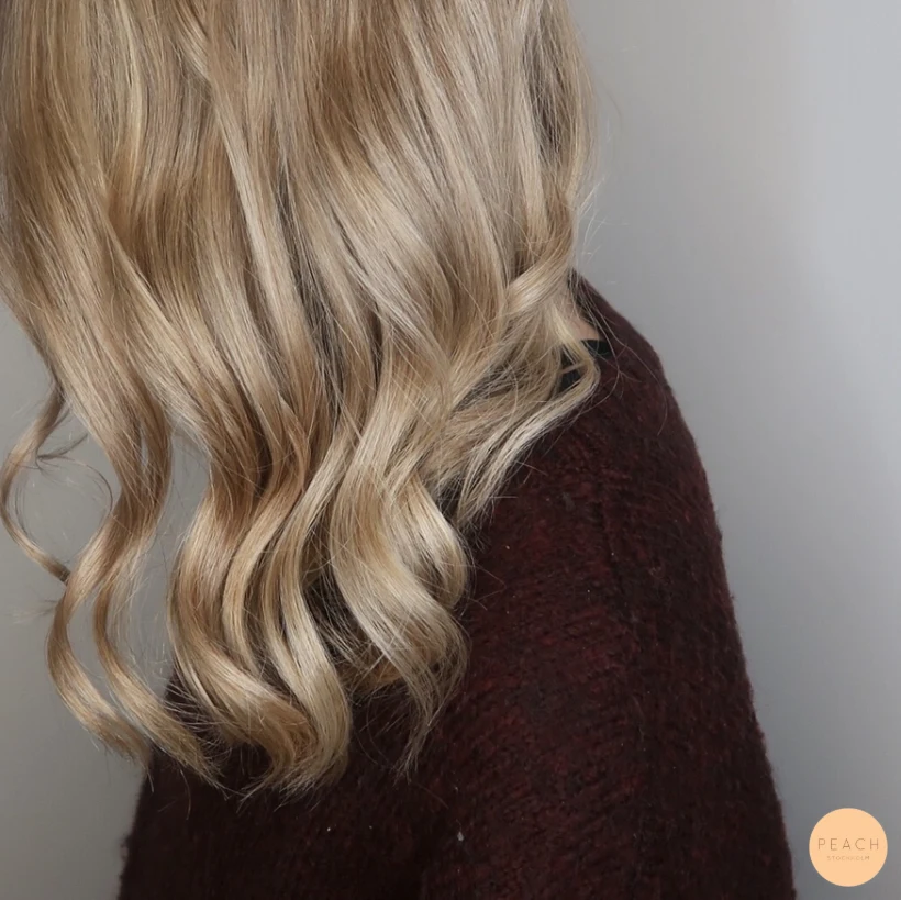 Balayage stockholm med beige toner