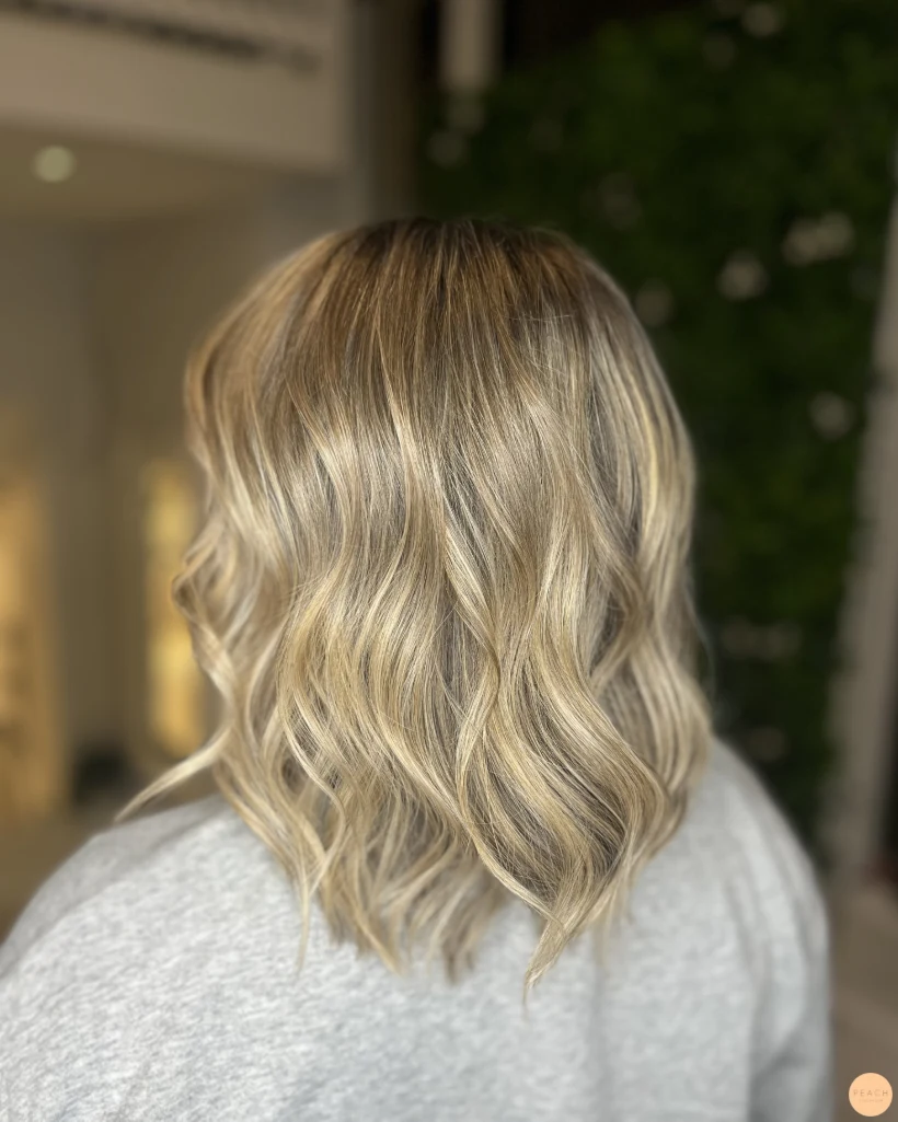 Soft blonde hair