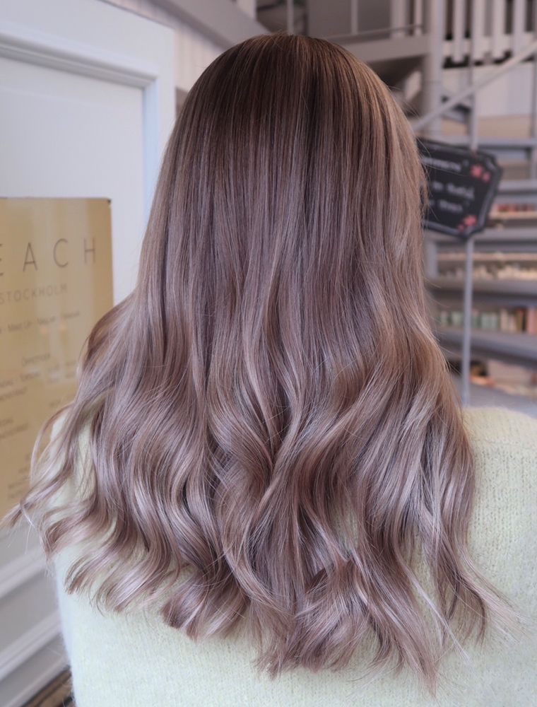 Balayage i sandiga toner