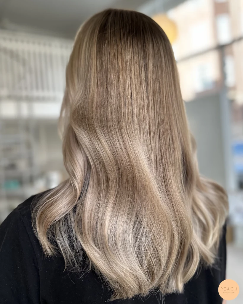 Honey blonde varm hårfärg