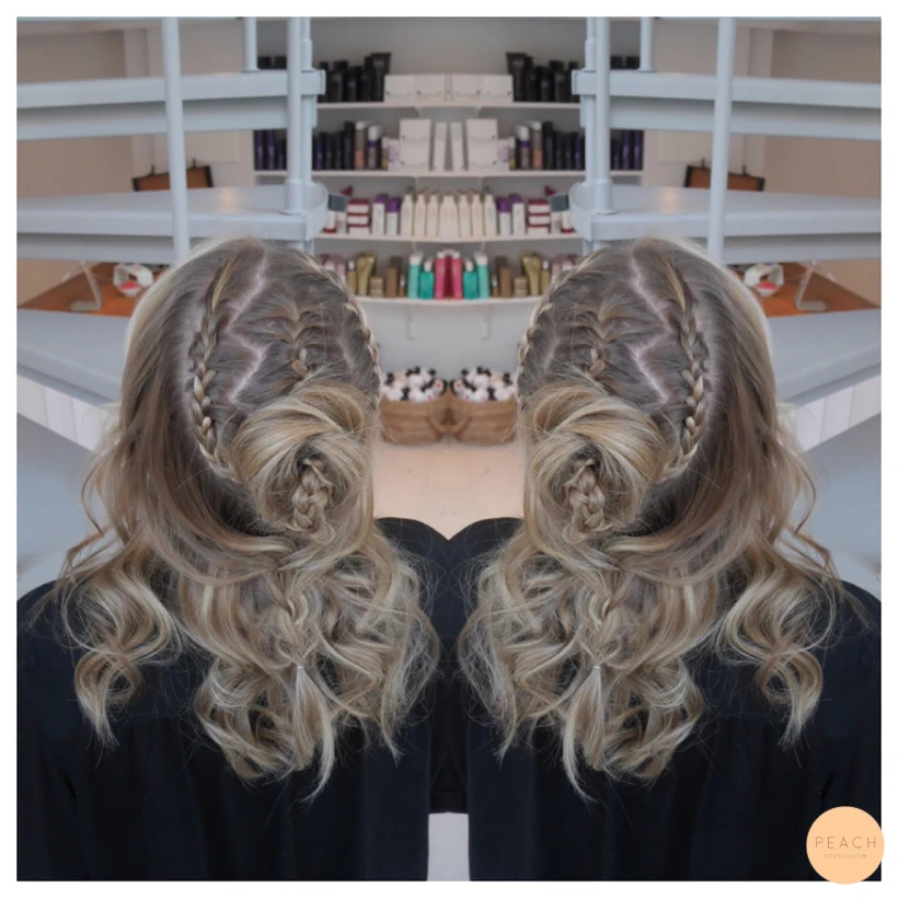 Boho chic updo
