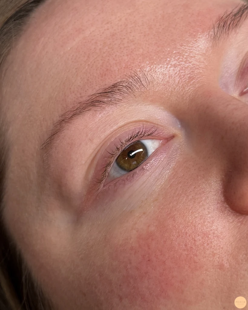 Lashlift browlift före efter
