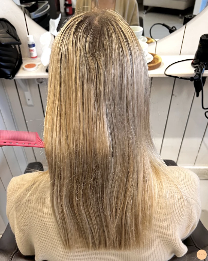 Pearl blonde hair