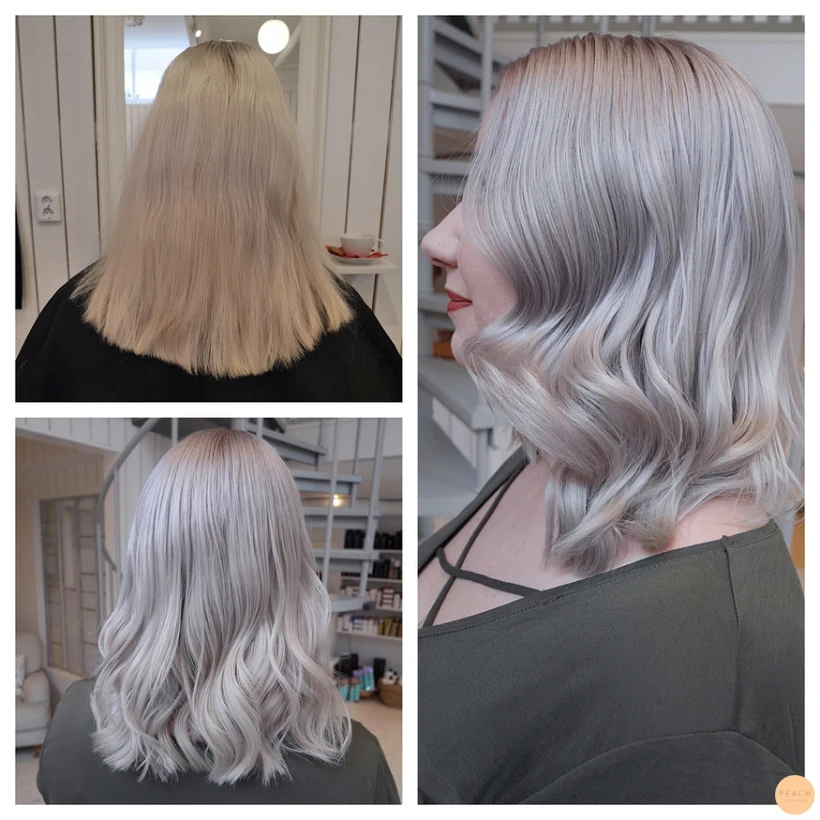 Silvergrått hår
