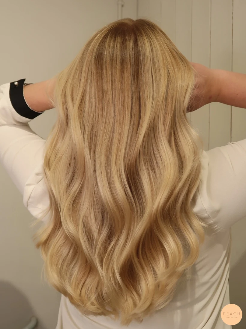 Blond balayage naturlig