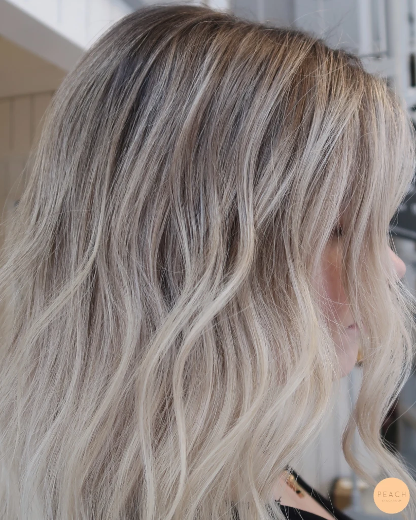 Balayage Blond lowlights