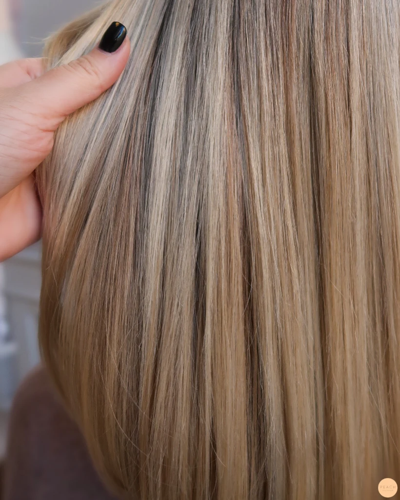 Light honey blonde hair
