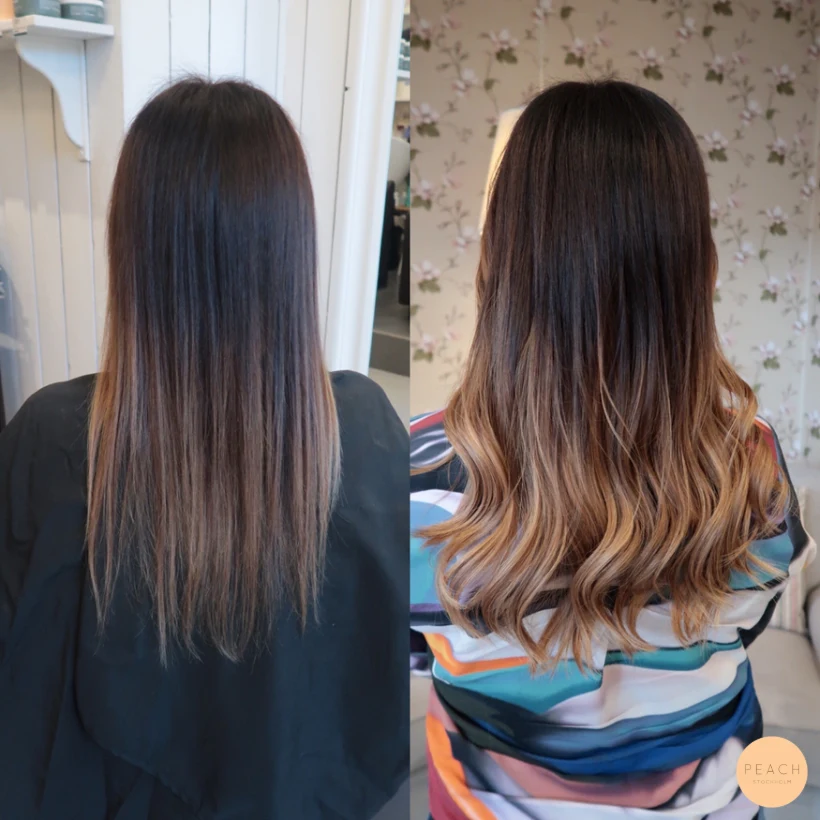 Hairtalk extensions Peach Stockholm