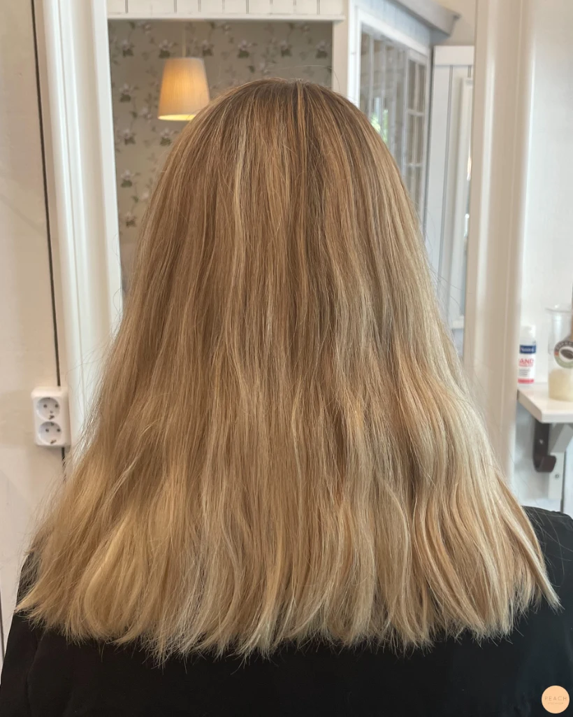 Beige blond hårfärg