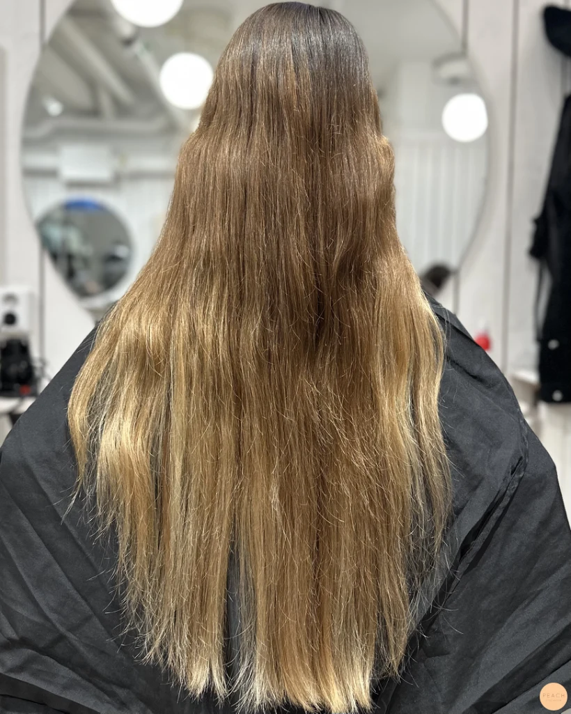 Beige balayage