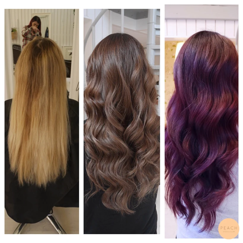 Från blond till lila