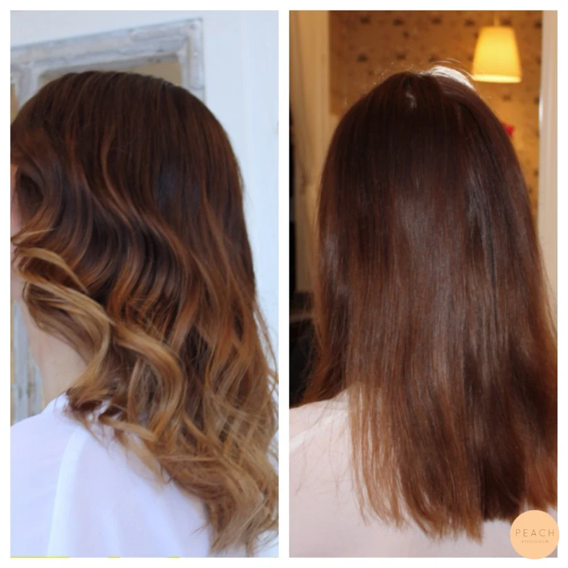 Ombre med mjuk root shadow