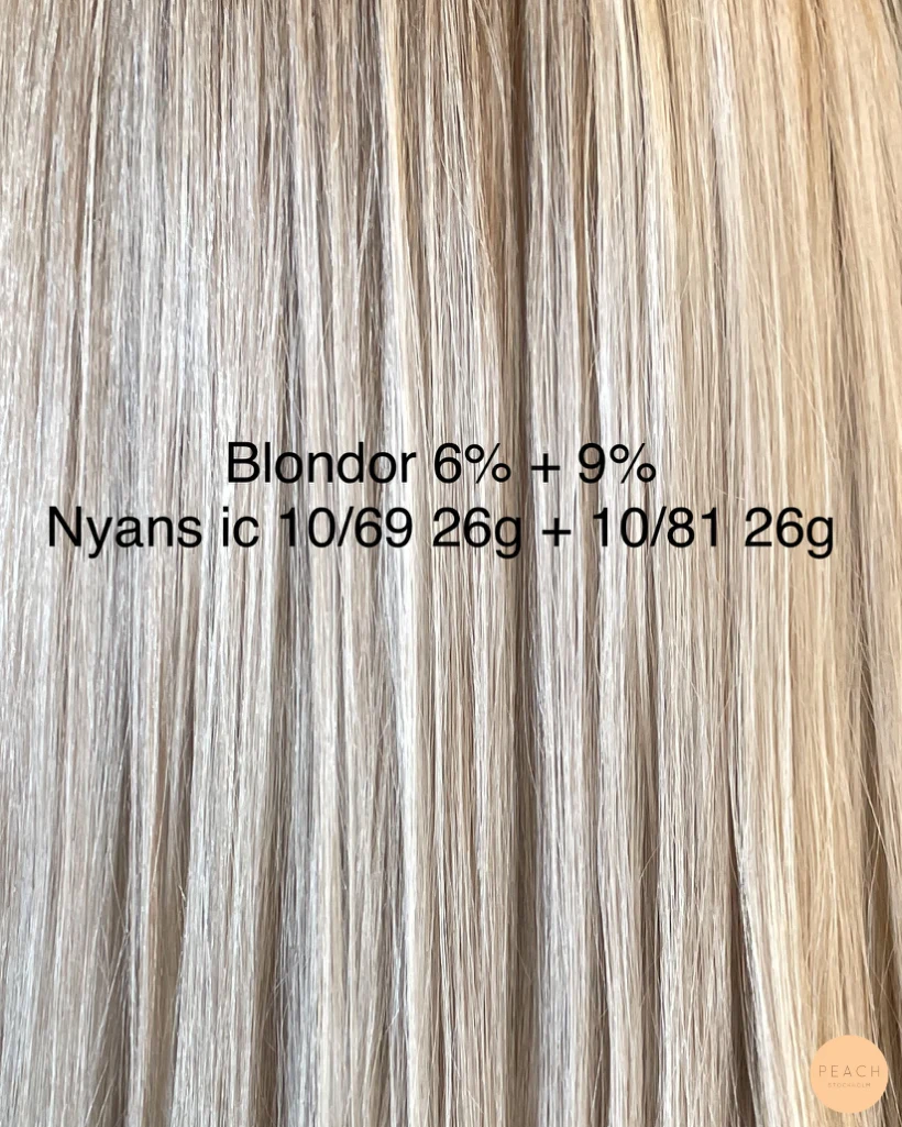 Ljusa slingor med en krispigt kall blond nyans