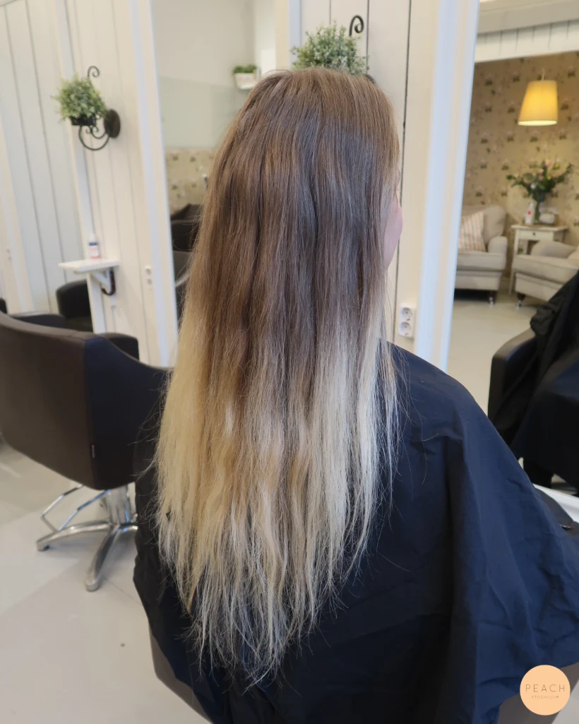 Ett naturligt resultat med både ljusa och mörka slingor