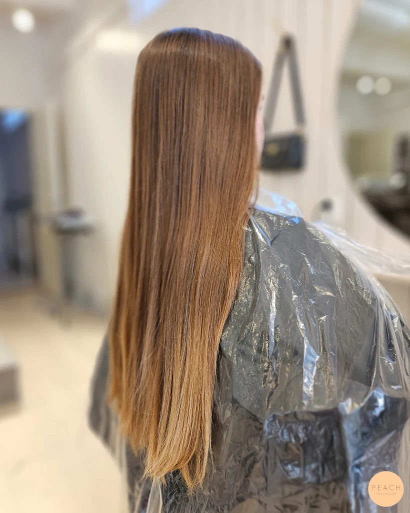 Copper peach hair – salongsresultat av Isabella Janjic, 23 juli 2026