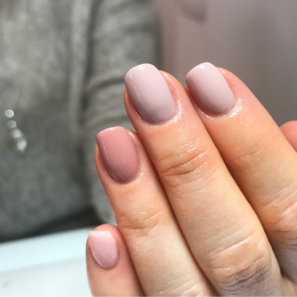 Nude, rosa & beige gellack