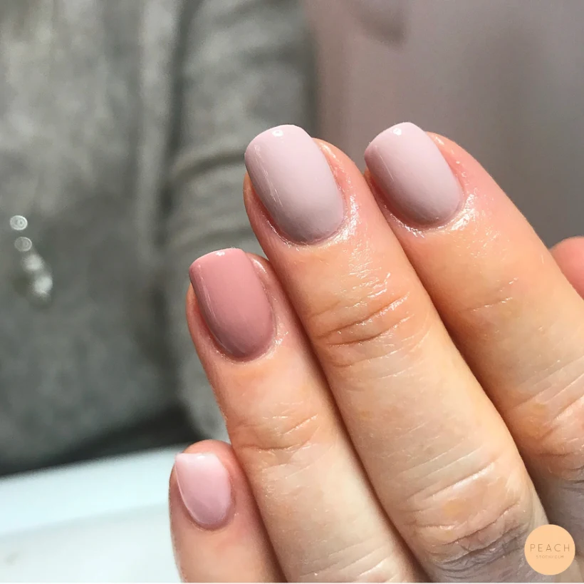 Nude, rosa & beige gellack
