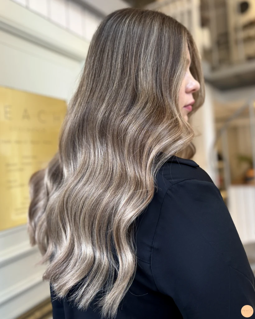 Balayage mörkt hår