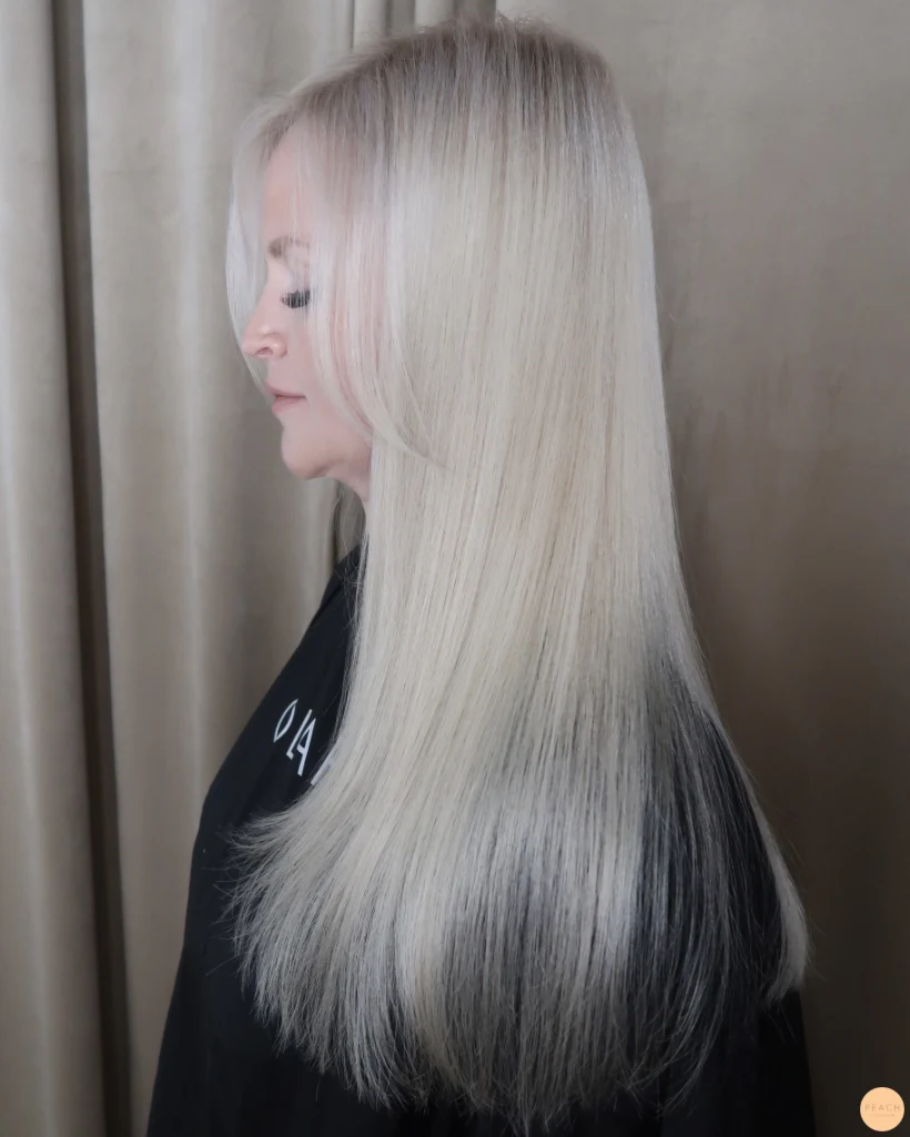 Blonda slingor och Hairtalk förtjockning
