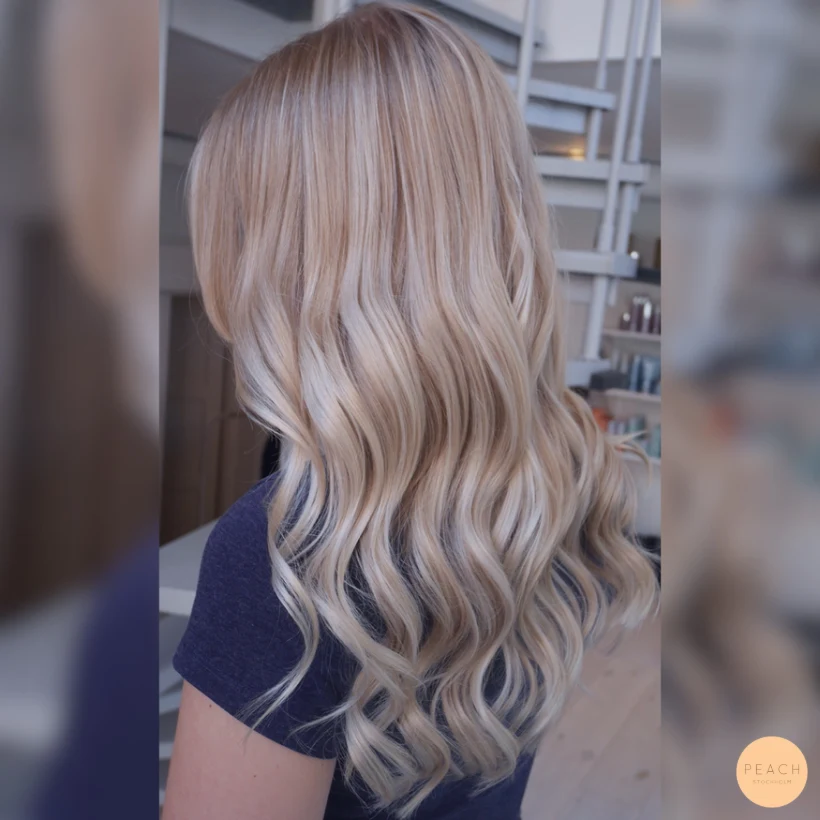 Kall blond balayage – salongsresultat av Julia Hemlén, 3 maj 2018