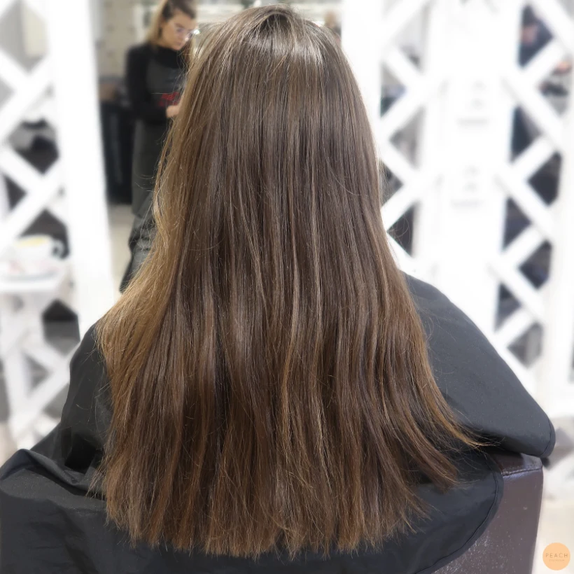Balayage mörkt hår