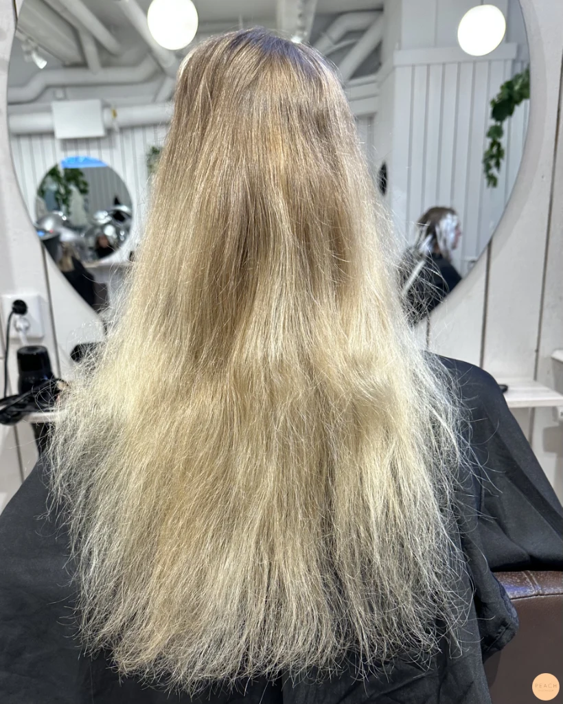 Coppar peach hair trend