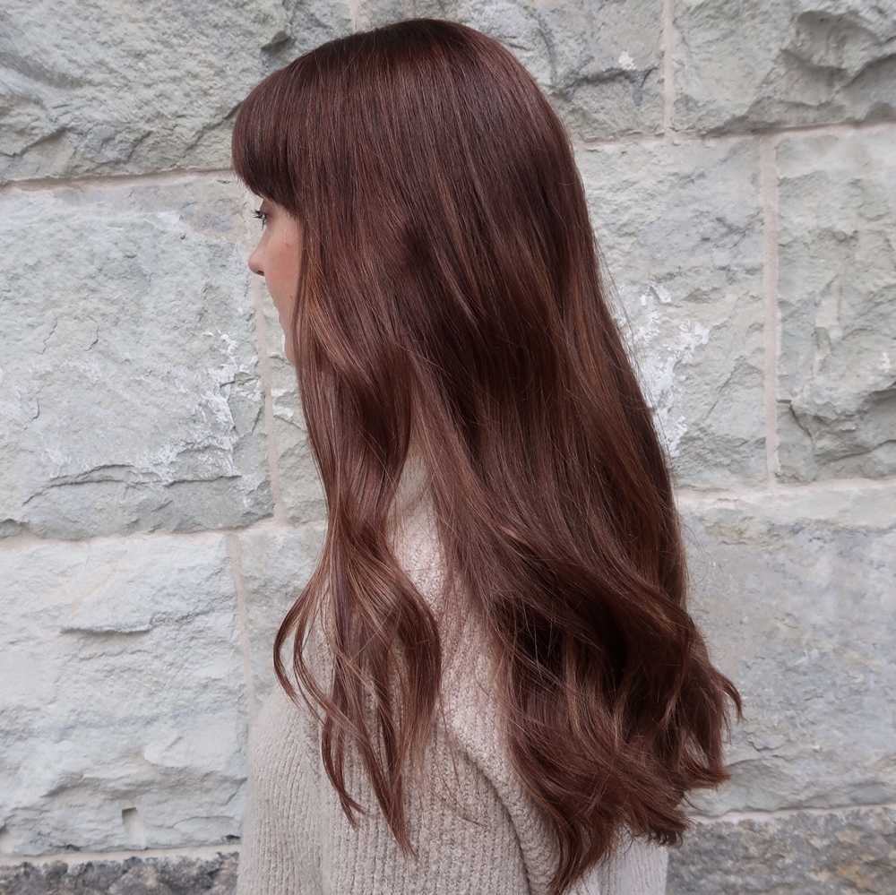 Klipp & färgförändring på långt hår - Brun Balayage