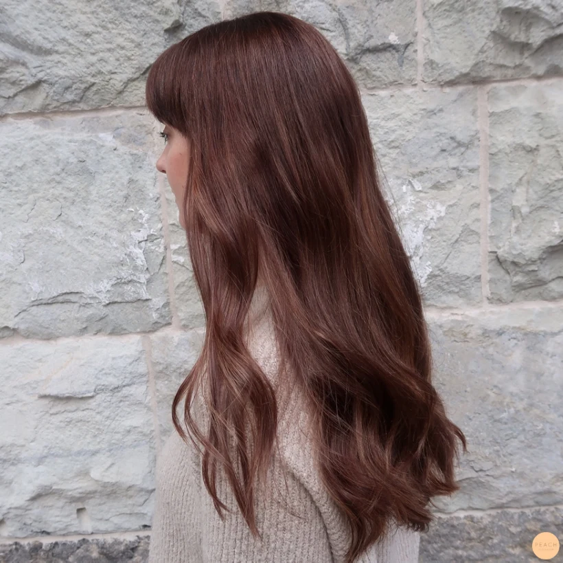 Klipp & färgförändring på långt hår - Brun Balayage