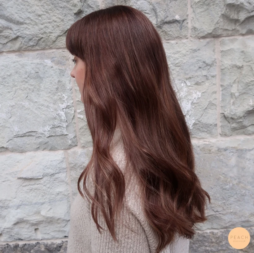 Klipp & färgförändring på långt hår - Brun Balayage