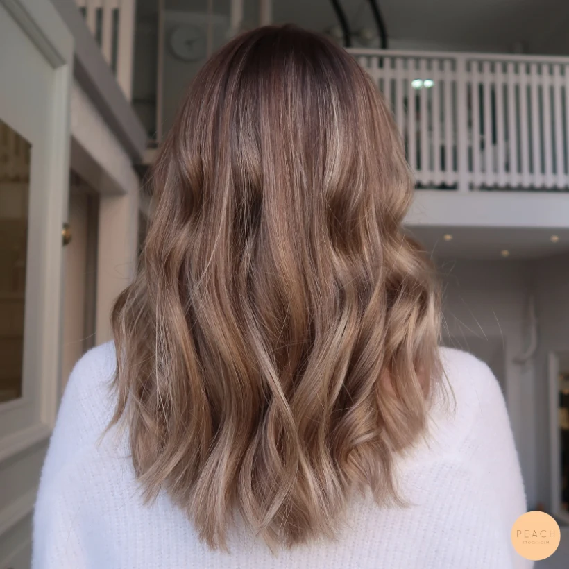 Brun balayage caramel – salongsresultat av Felicia Mankinen, 6 maj 2020