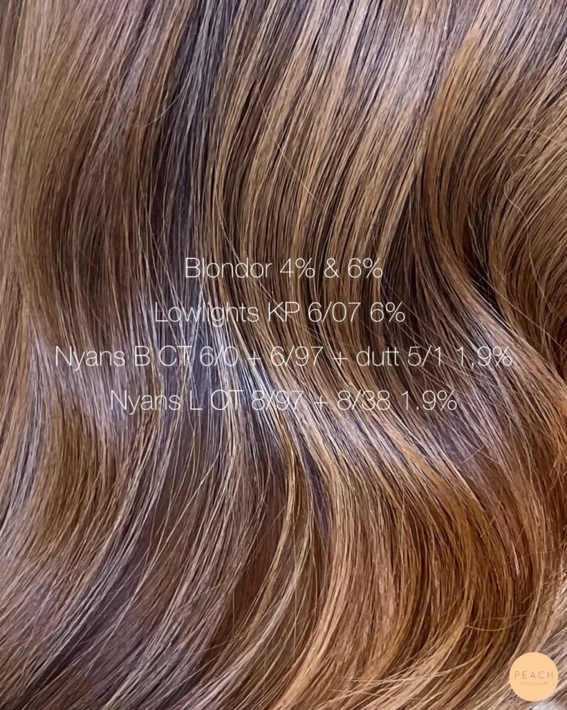 Toffee bronde hair color