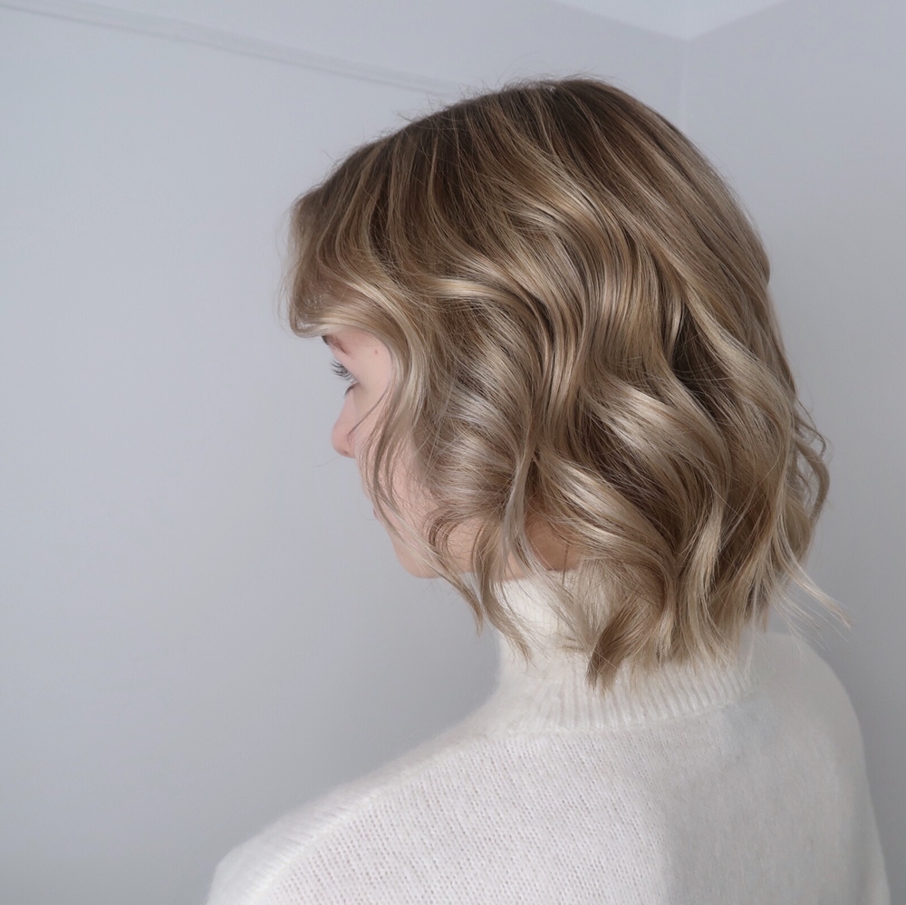 Balayage blond med Olaplex