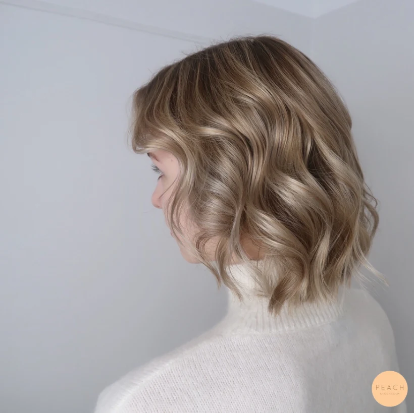 Balayage blond med Olaplex