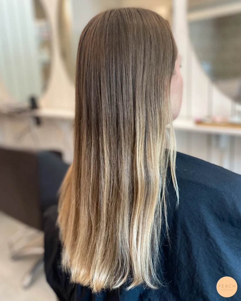 Varm/beige Balayage