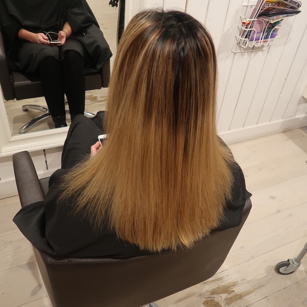 Lowlights & highlights med ljusa slingor