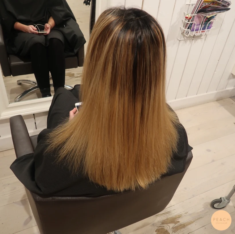 Lowlights & highlights med ljusa slingor