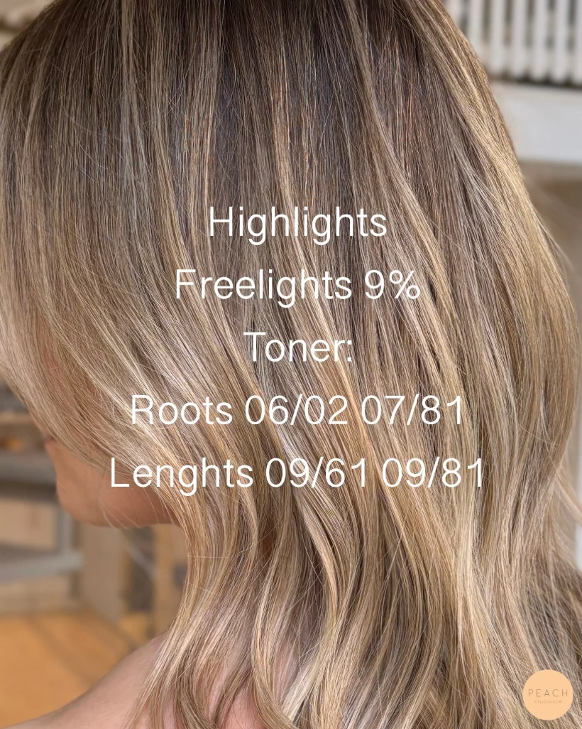 Bhbd balayage med ljusa slingor