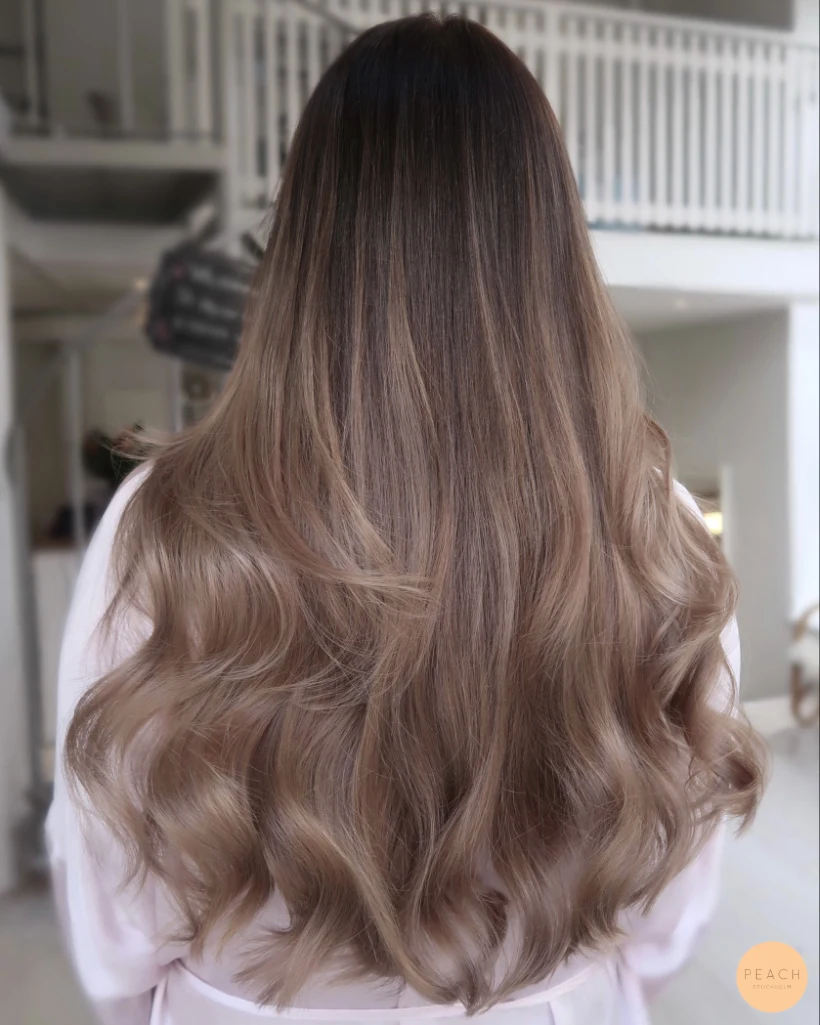 Bronde balayage hår