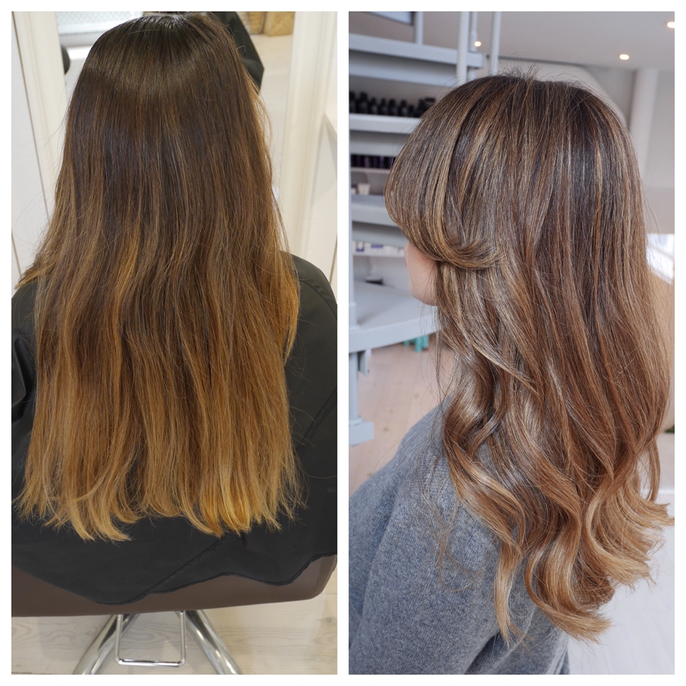 Balayage och gardinlugg
