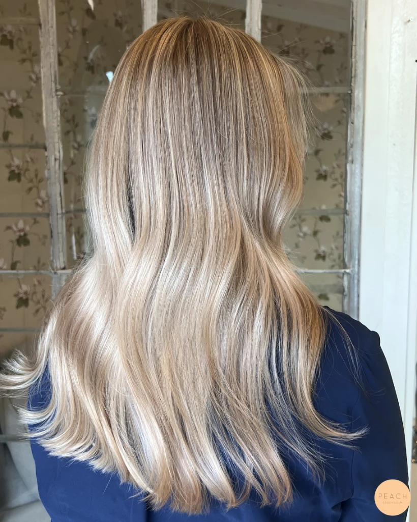 soft and creamy blonde hair