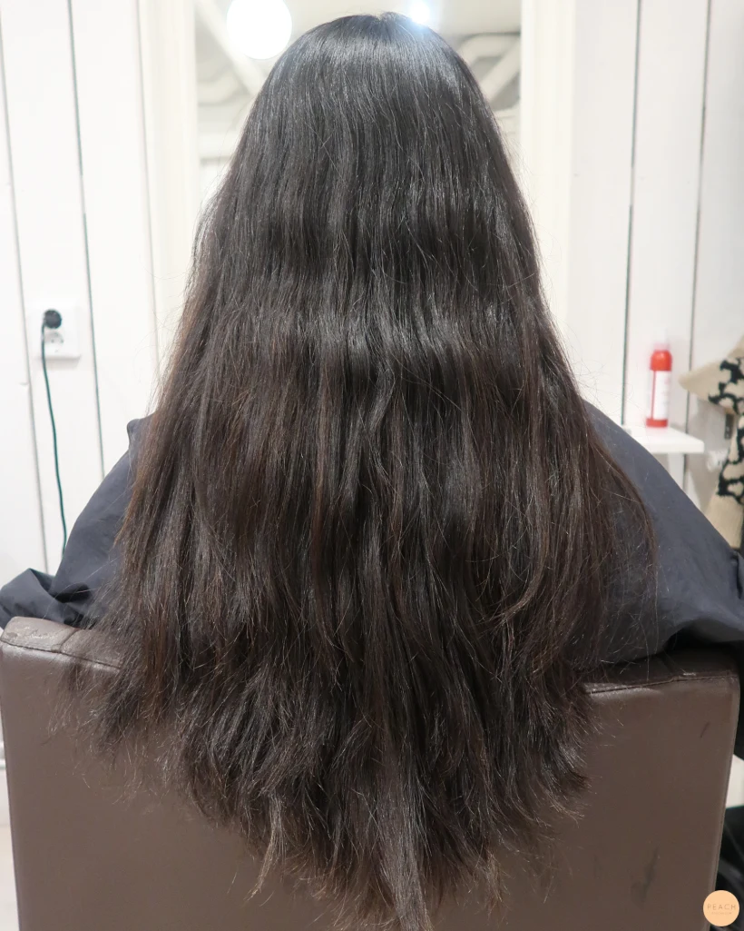 Balayage mörkt hår