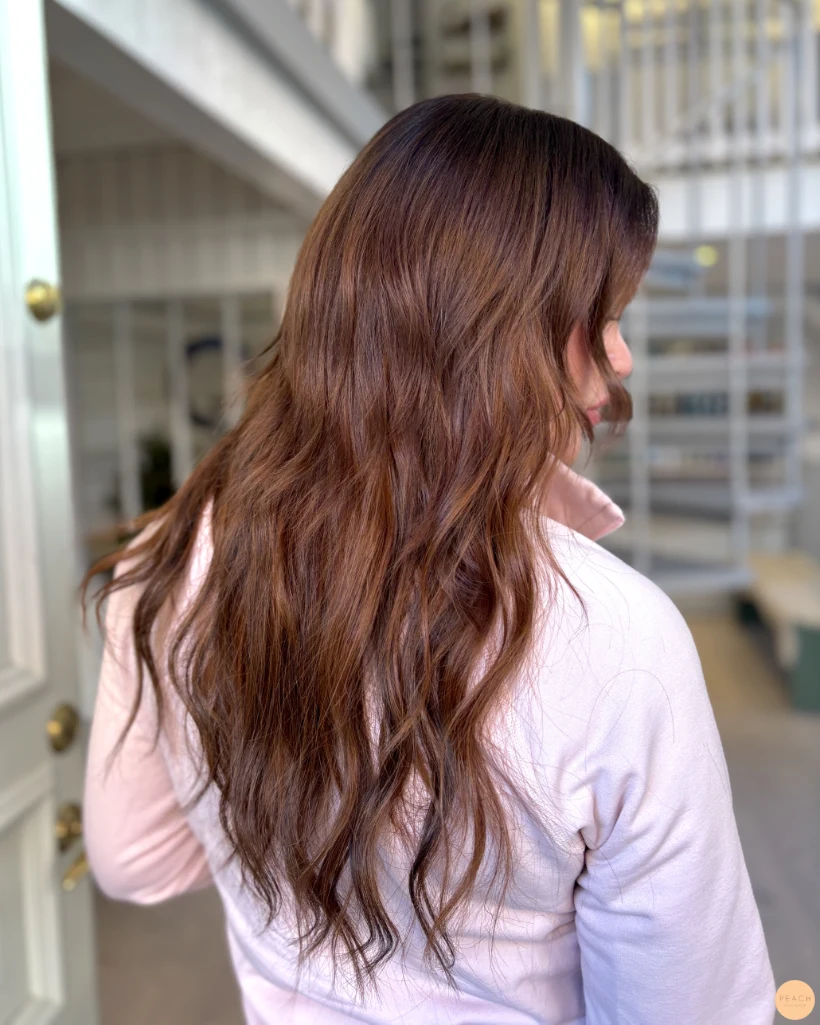 Copper red hair extensions