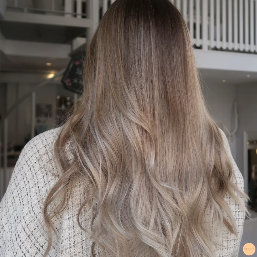 Beige balayage