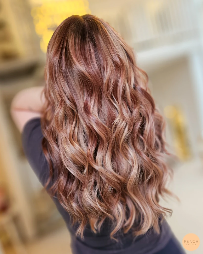 Golden rose hair